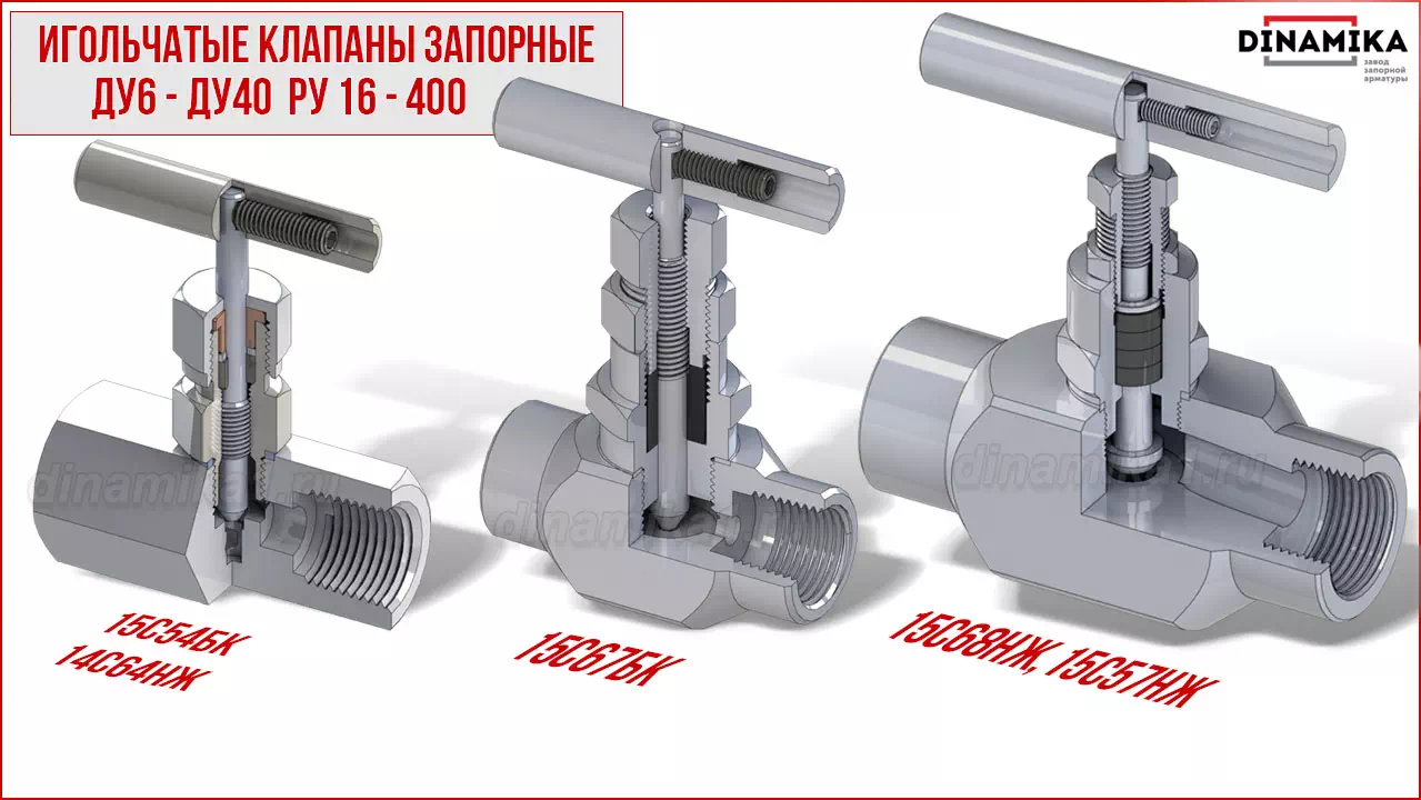 Резьбовые клапаны игольчатые муфтовые в Альметьевске